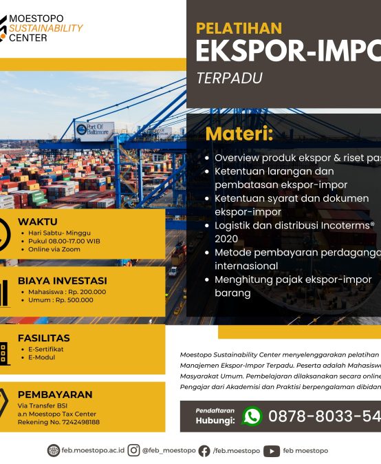Pelatihan Manajemen Ekspor Impor